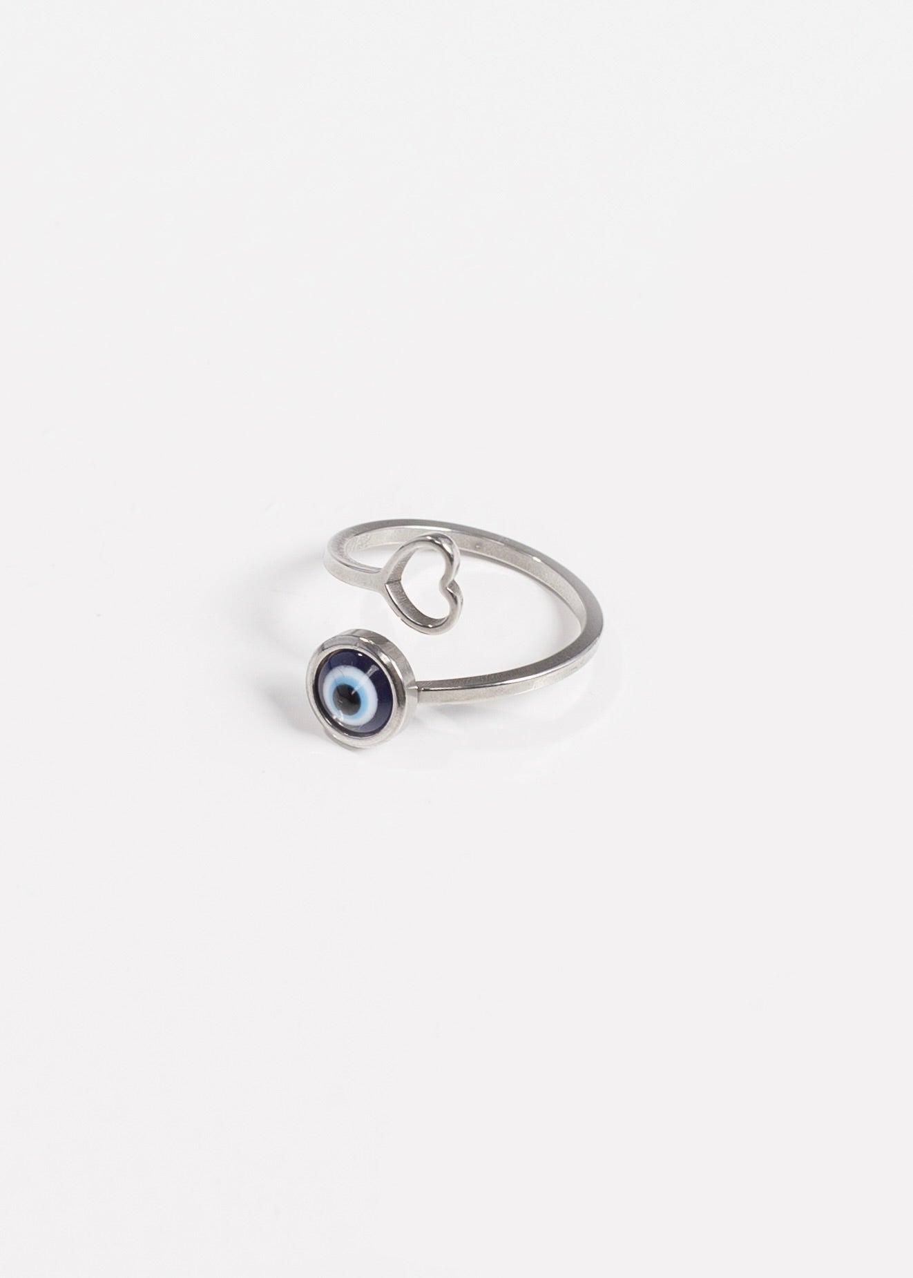 Anillo ojo turco y corazón acero quirúrgico