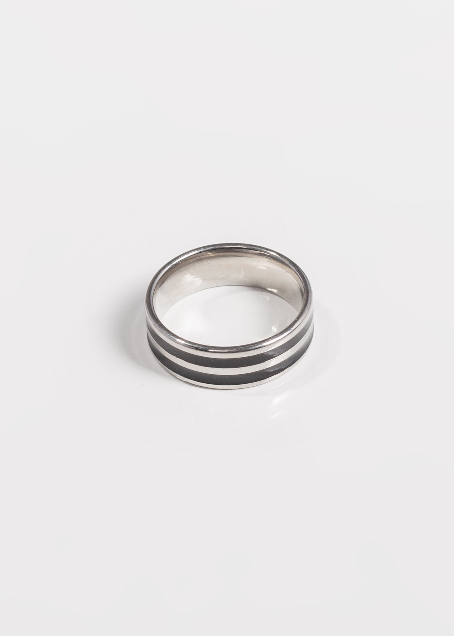 Anillo 2 líneas acero quirúrgico