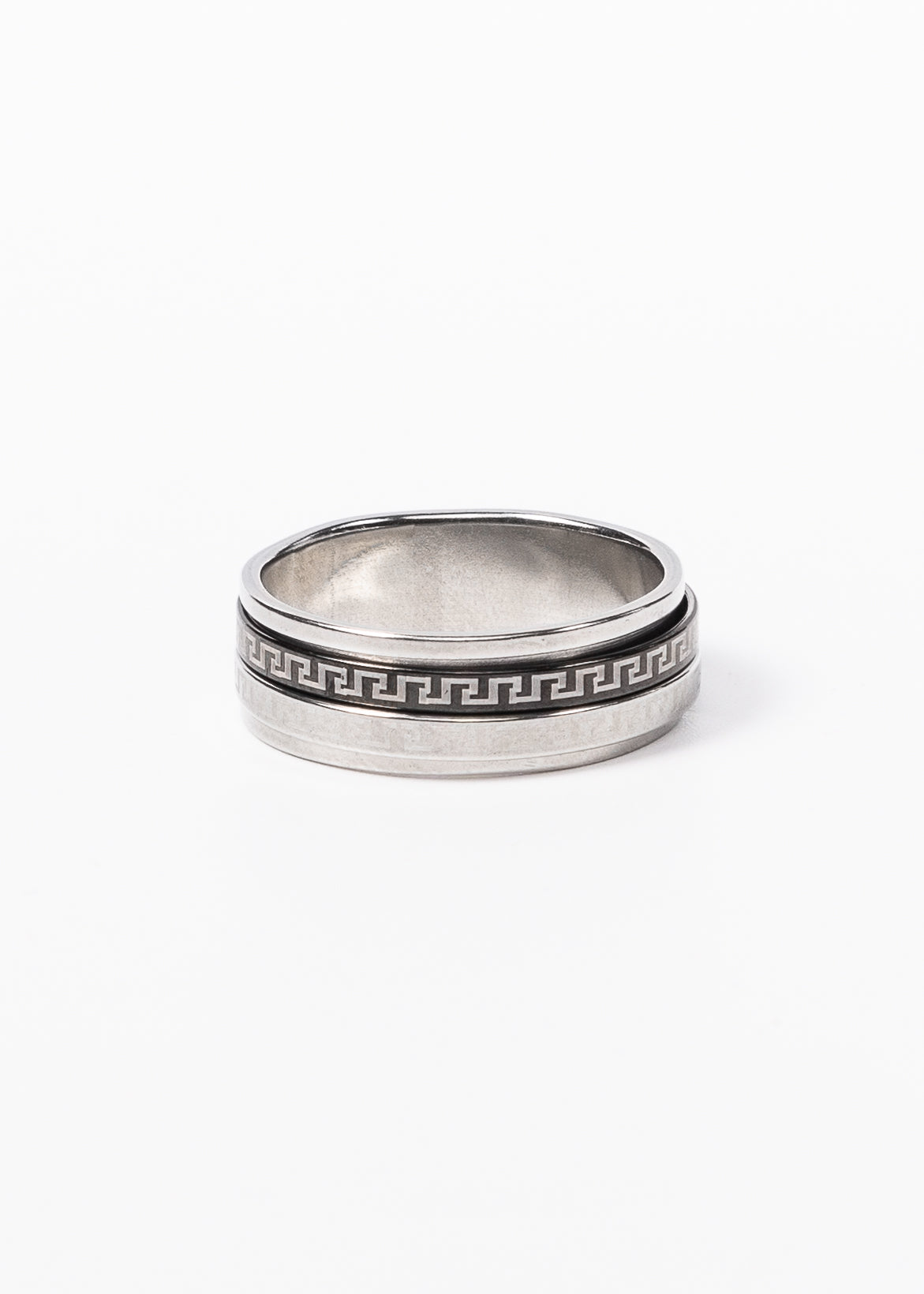 Anillo guarda griega acero quirúrgico - Anti estrés