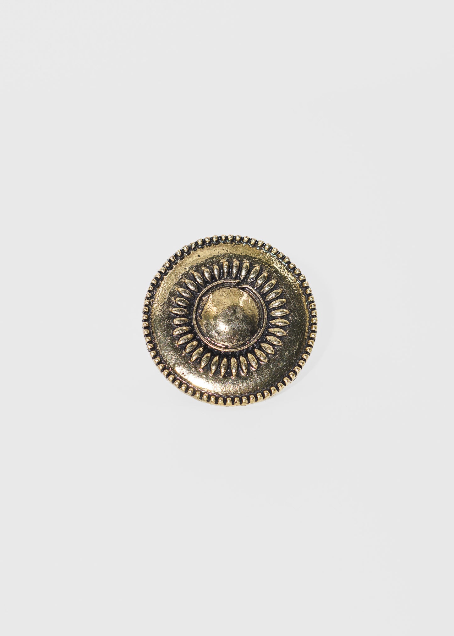 Anillo redondo country vintage ajustable