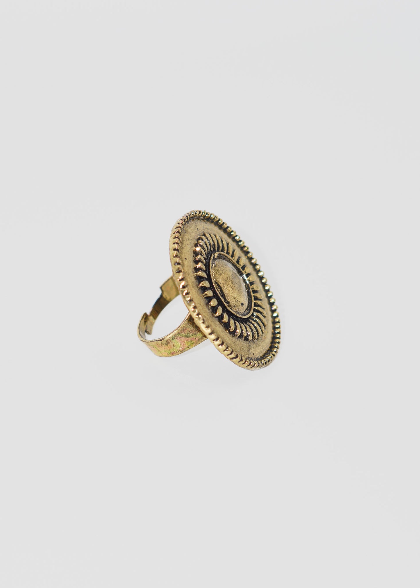 Anillo redondo country vintage ajustable