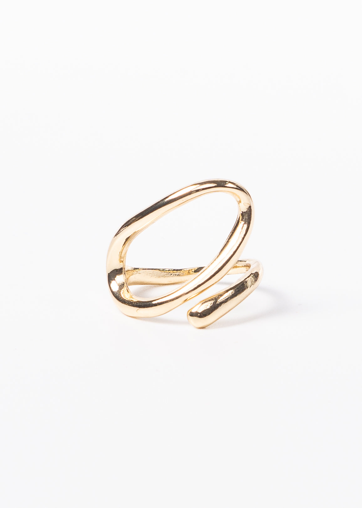 Anillo calado ovalado acero quirúrgico - ajustable