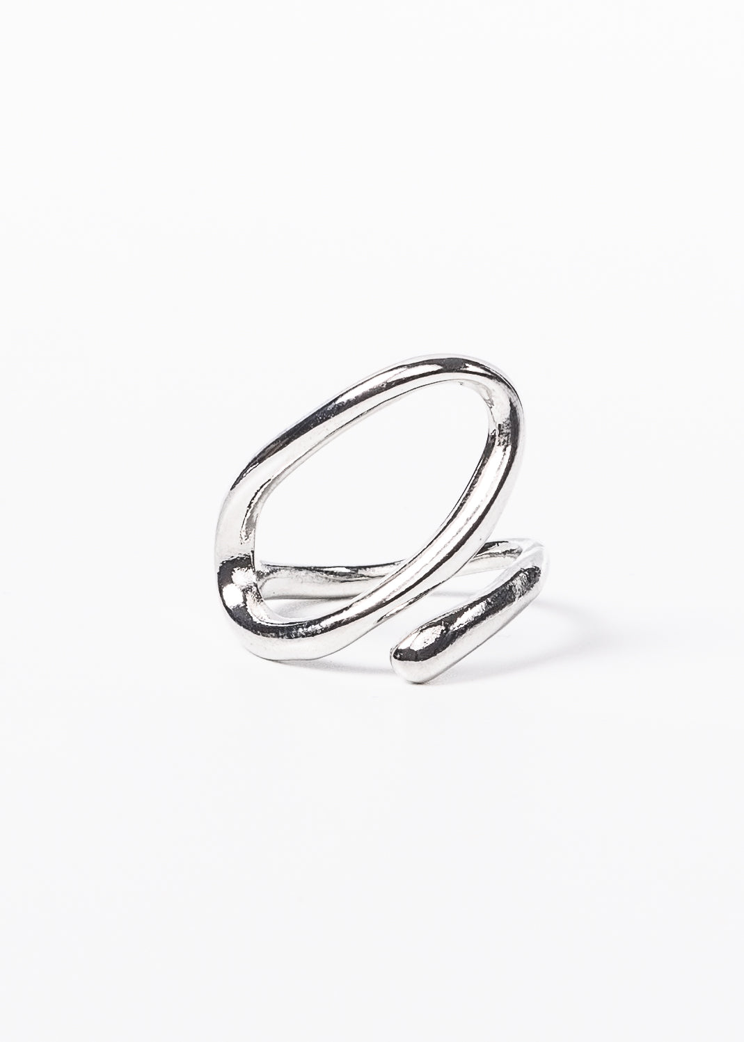 Anillo calado ovalado acero quirúrgico - ajustable