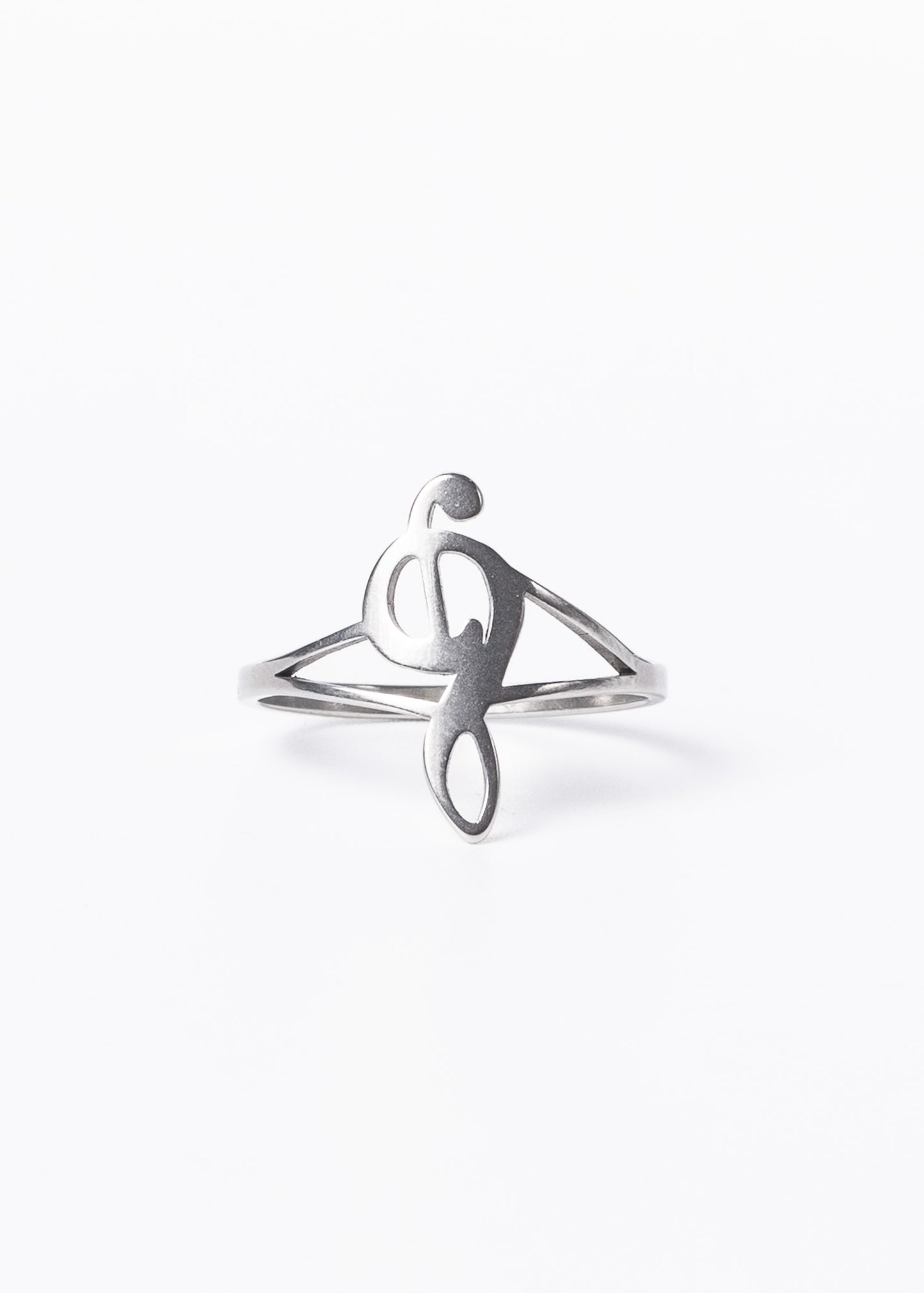 Anillo música clave sol acero quirúrgico