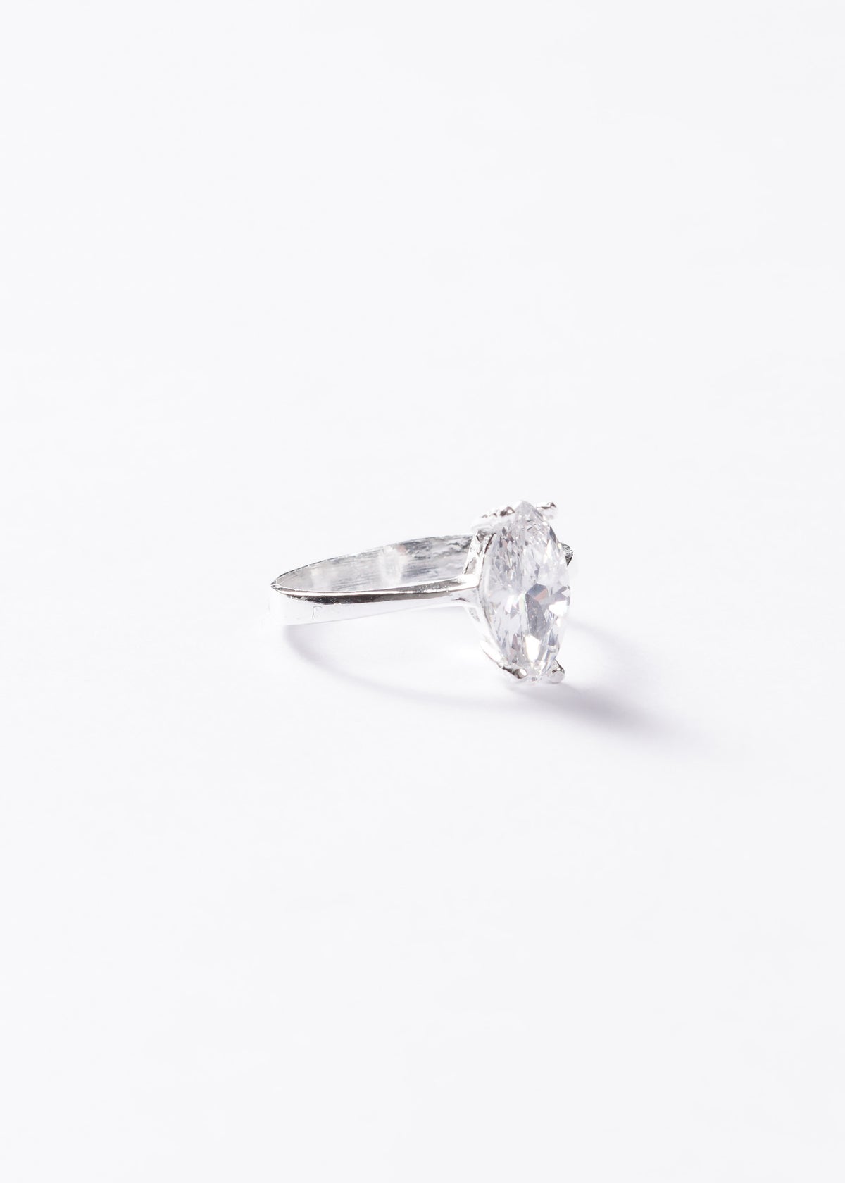 Anillo Gran Marquesa Medium zirconia blanca Plata 925