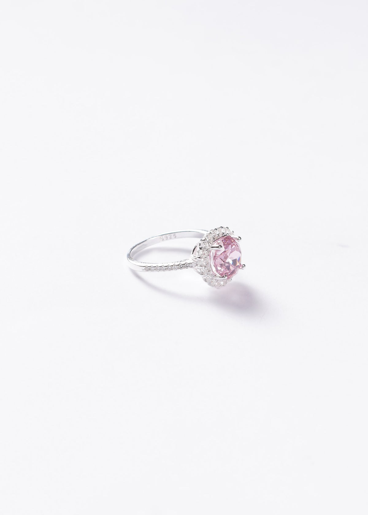 Anillo Grand Lady Di Plata 925 & Zirconia rosa
