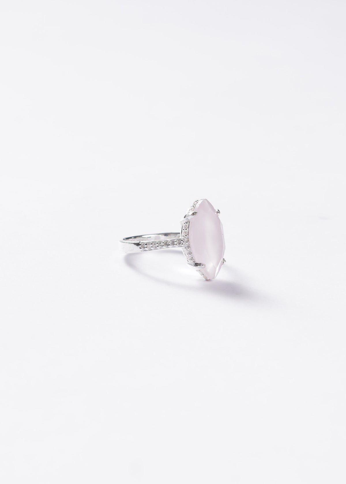 Anillo Grand Rosa Marquesa Tenue Plata 925 & Zirconias