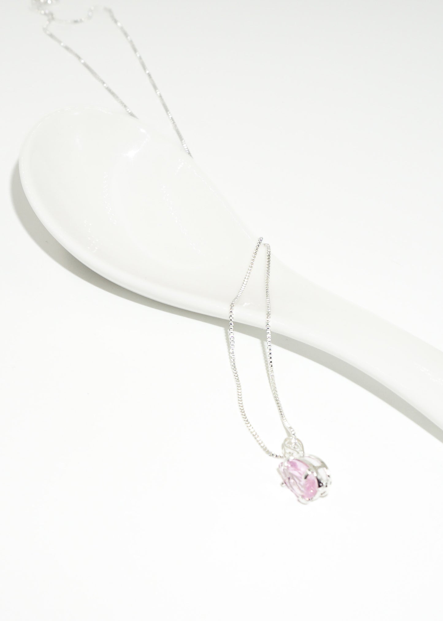 Collar cadena con dije gota zirconia