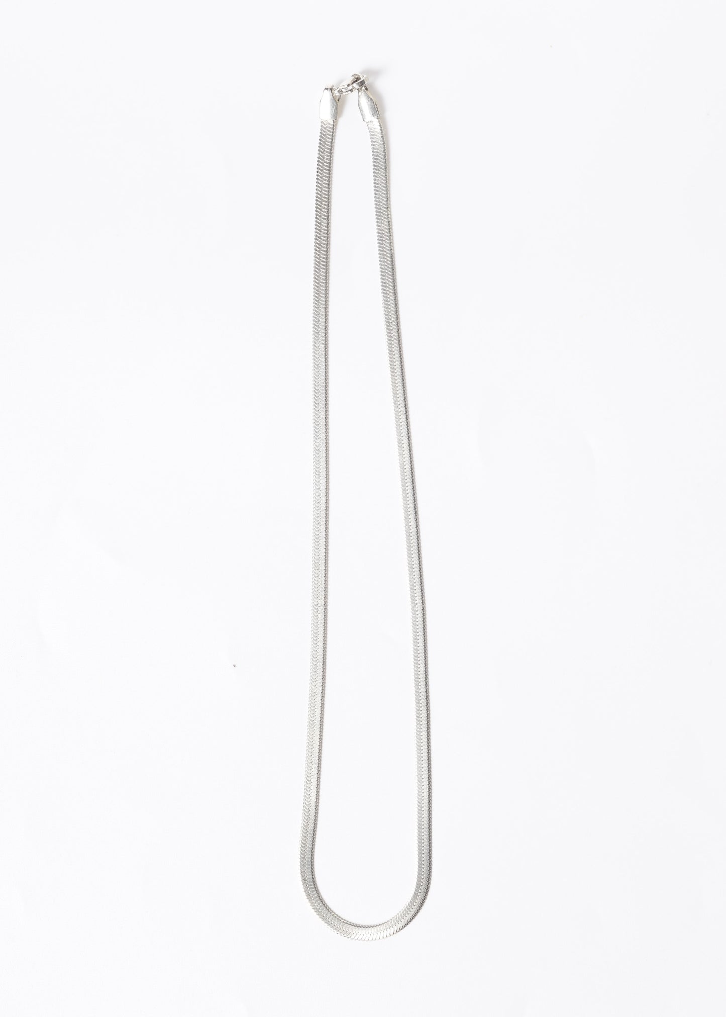 Cadena serpiente 4mm acero quirúrgico blanco