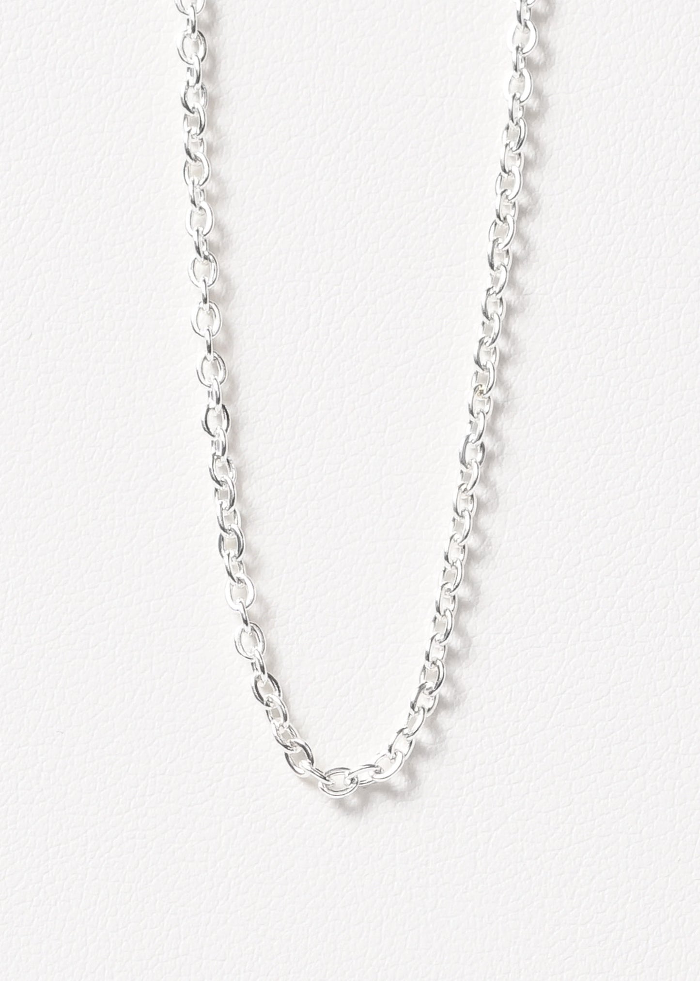 Cadena 45cm forcet finita acero quirúrgico blanco
