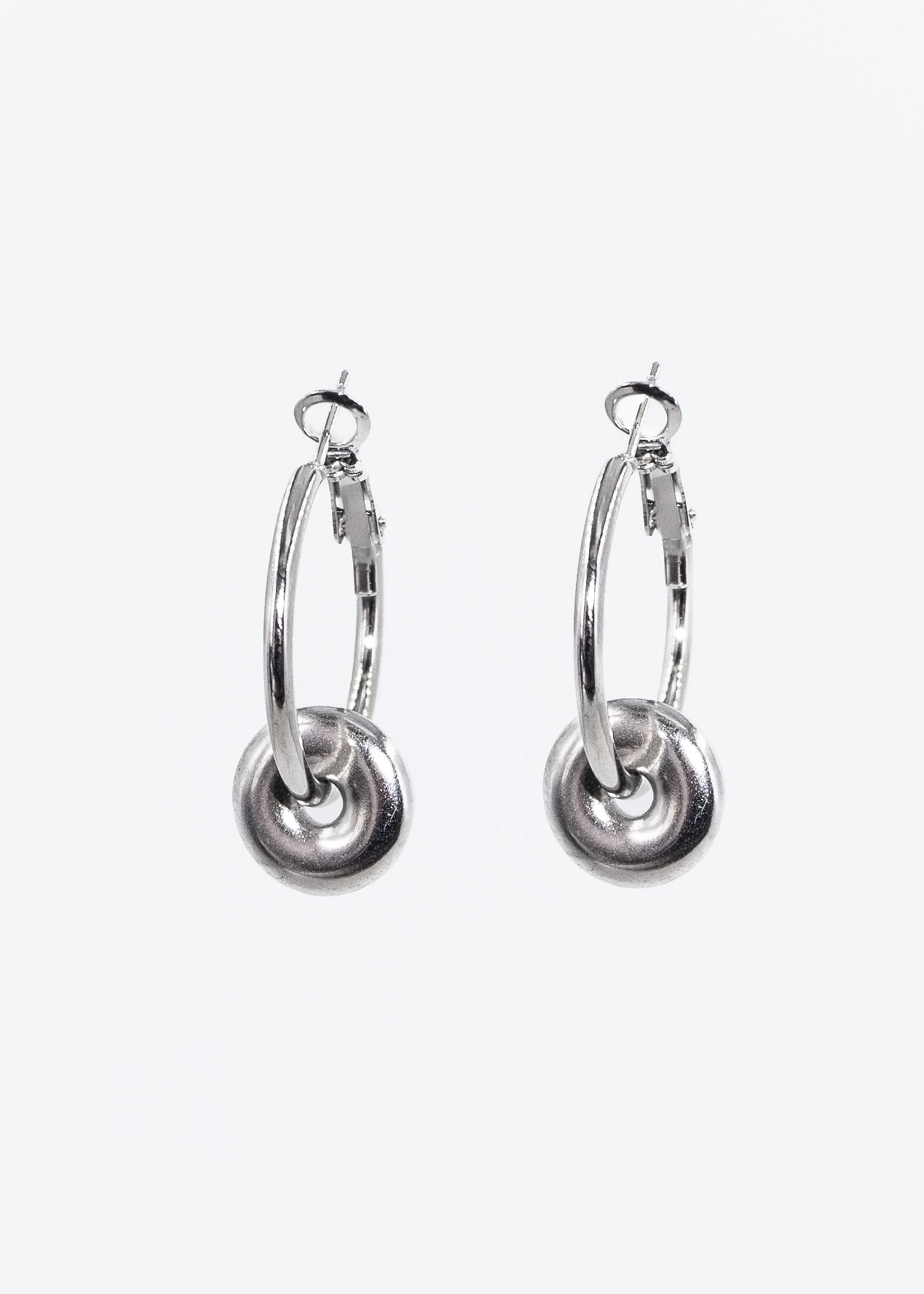 Caravanas aros plato deslizante acero quirúrgico