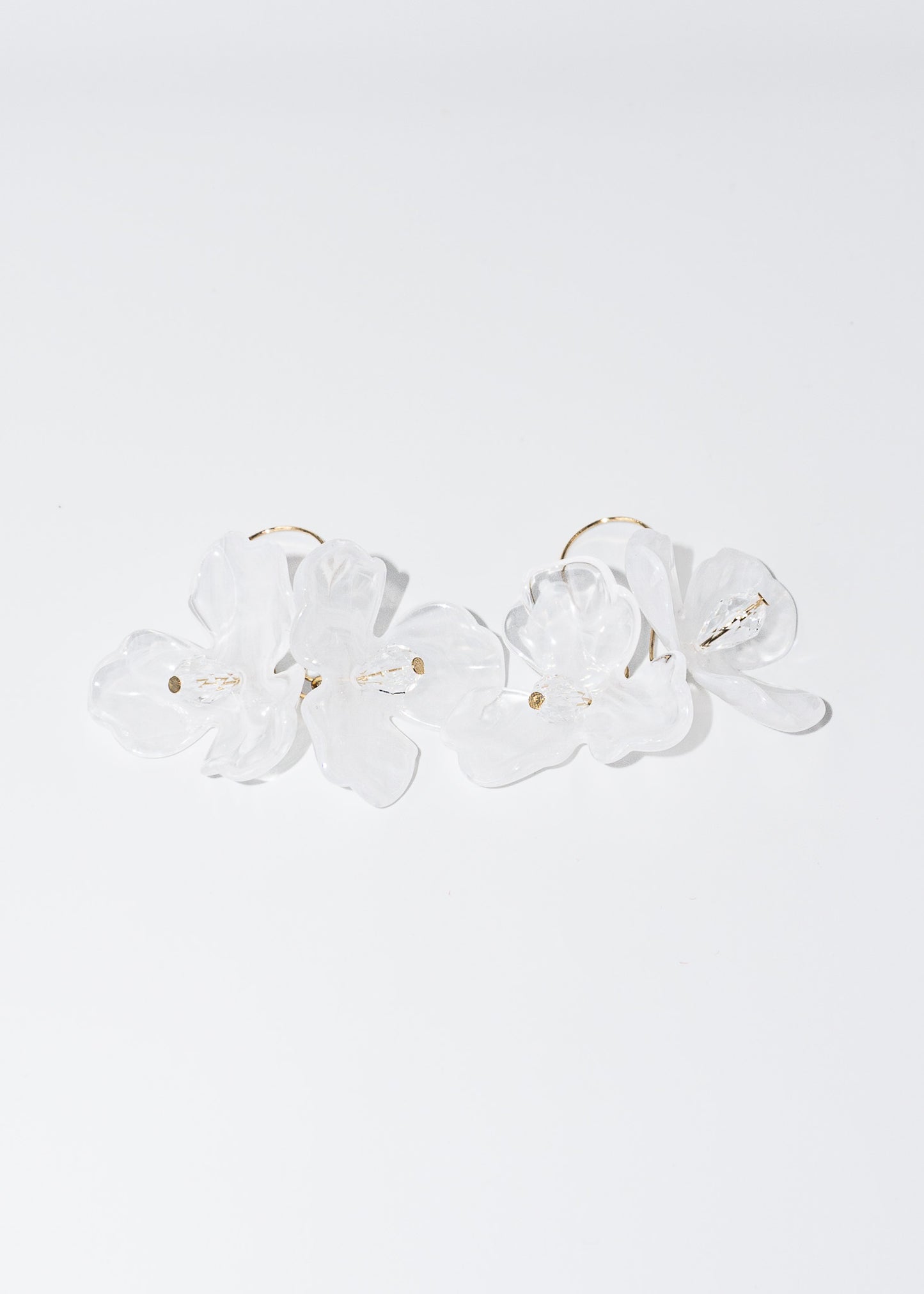 Caravanas flores de acrílico colgantes