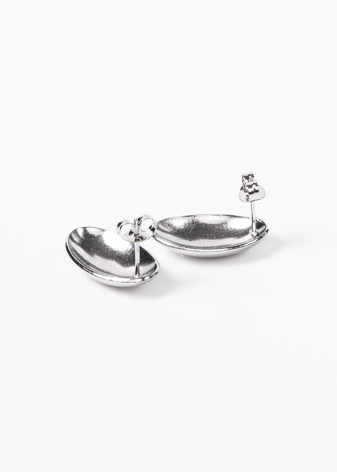 Caravanas ovaladas colgantes acero quirúrgico