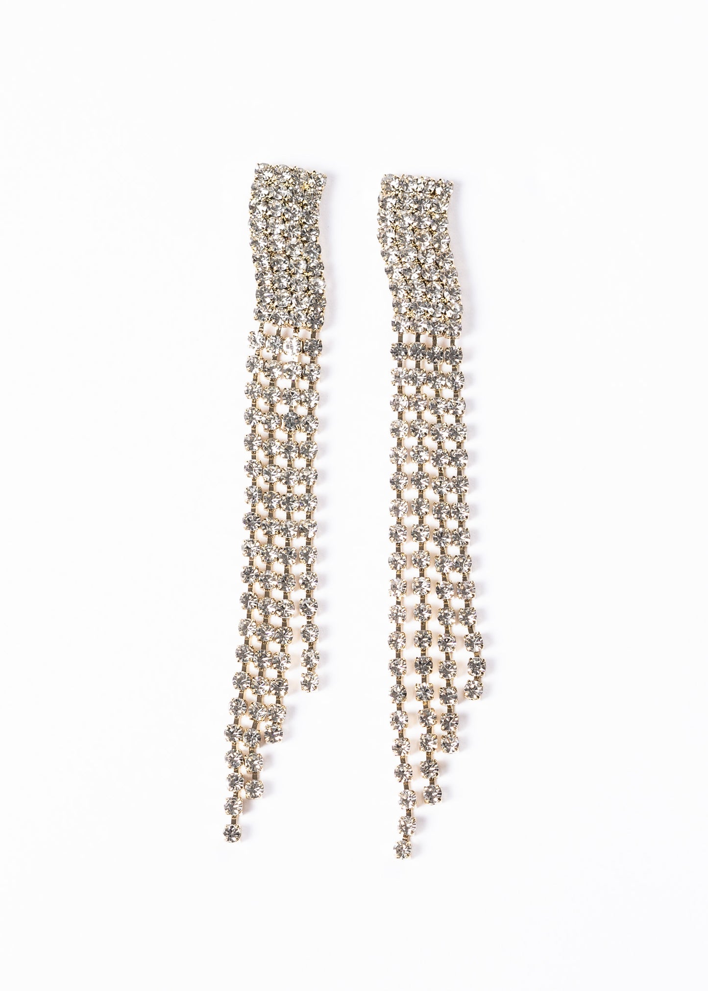 Caravanas gala fiesta 4 tiras - Enchapado en oro