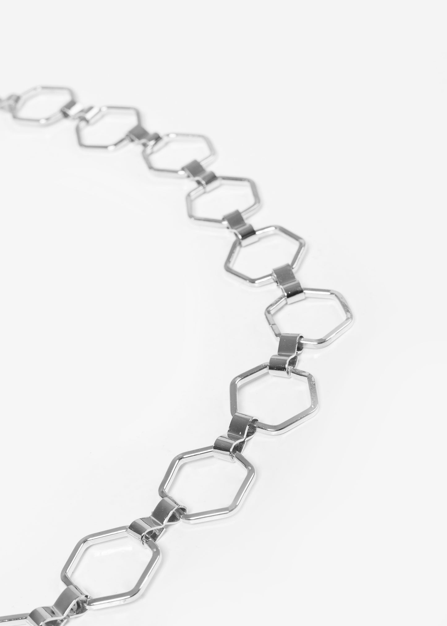 Cinto metálico hexágonos