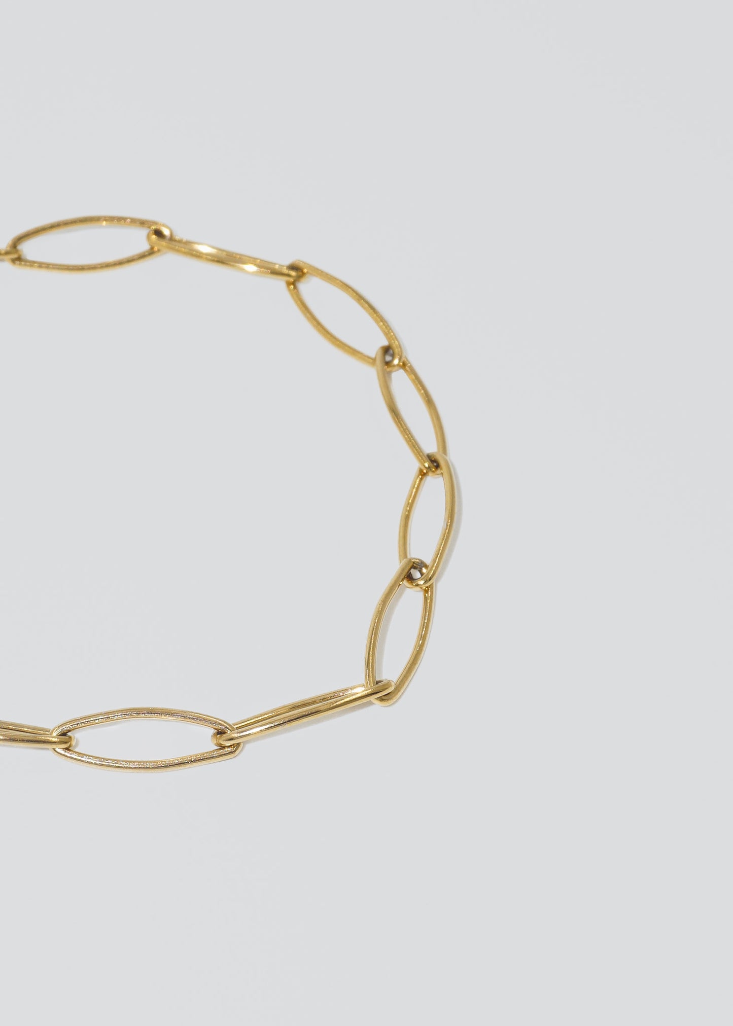 Pulsera eslabones ovalados acero quirúrgico