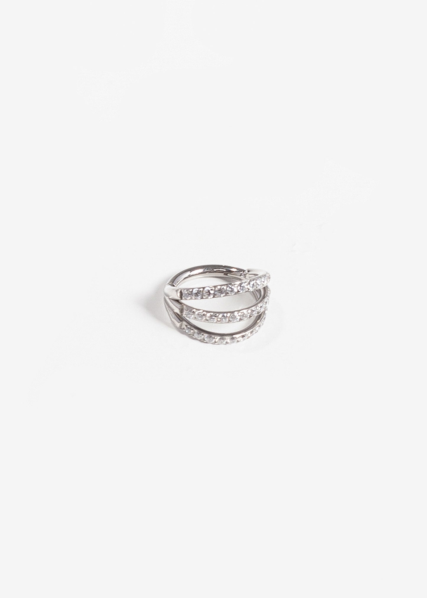 Piercing aro triple titanio & zirconia