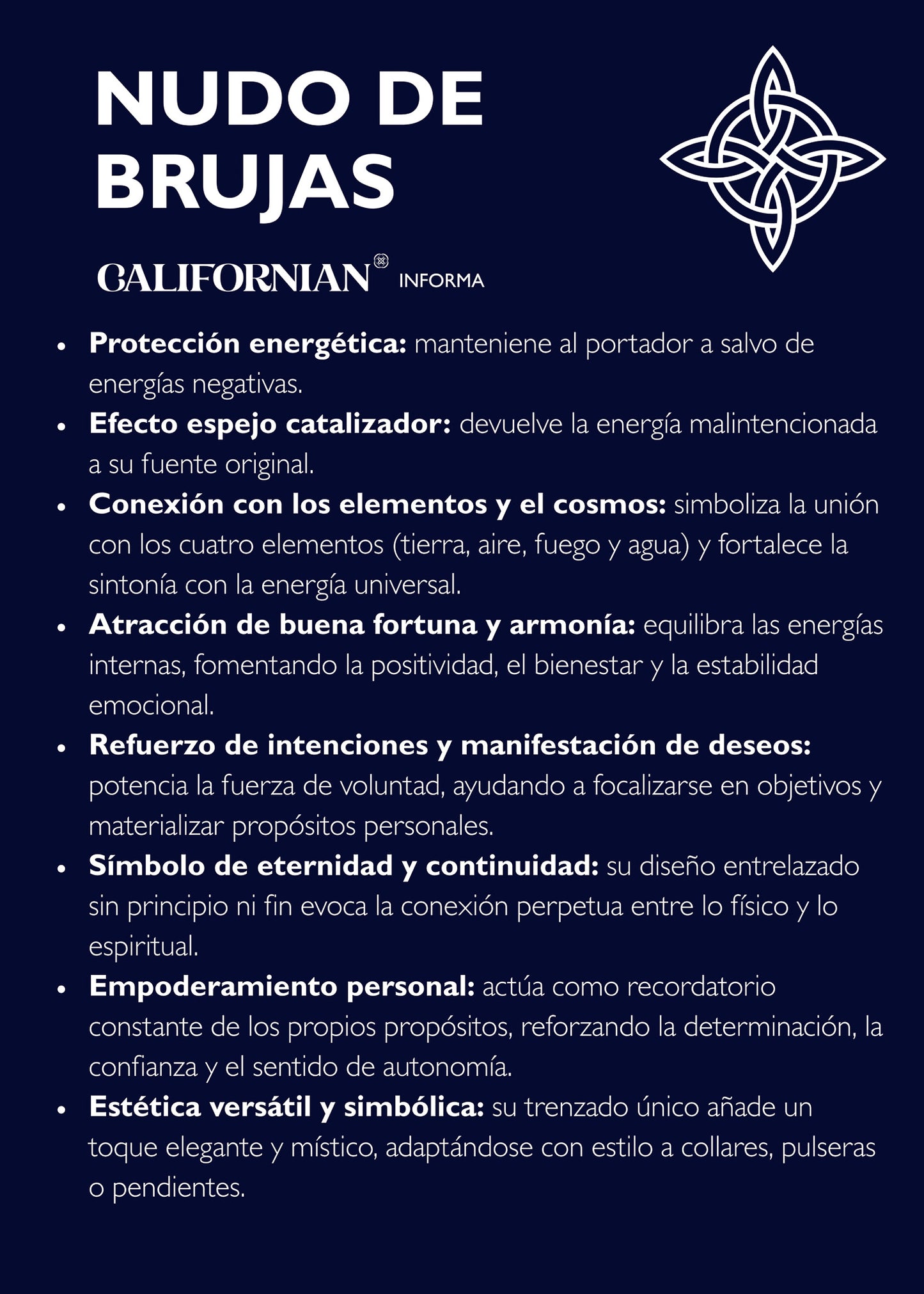 Anillo nudo de brujas acero quirúrgico