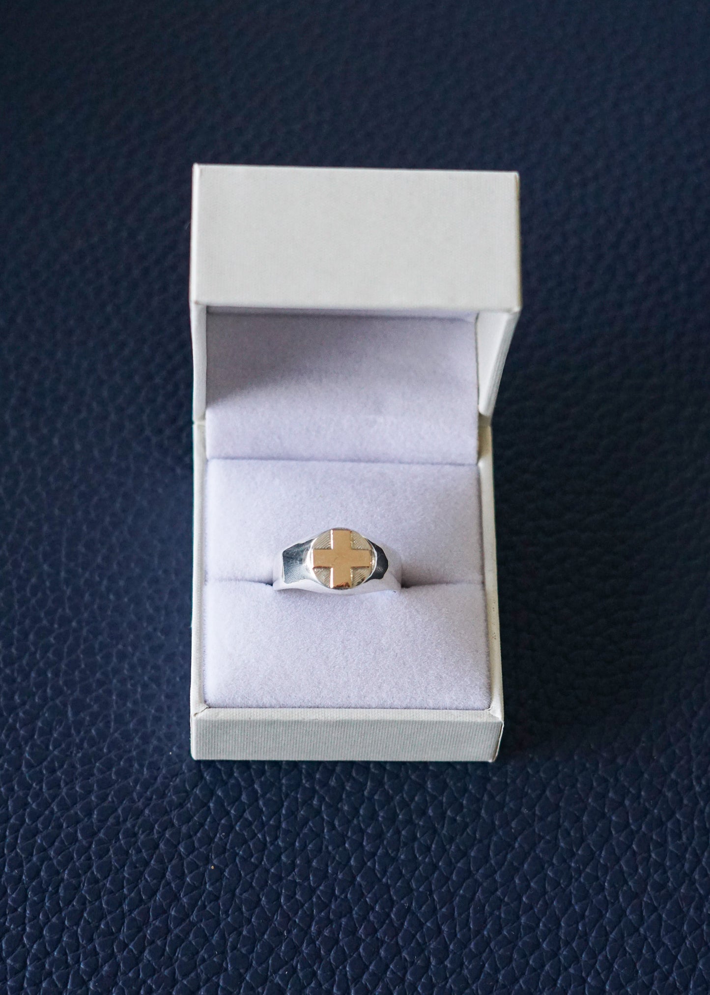 Anillo profesión enfermería plata 925 y oro 10k