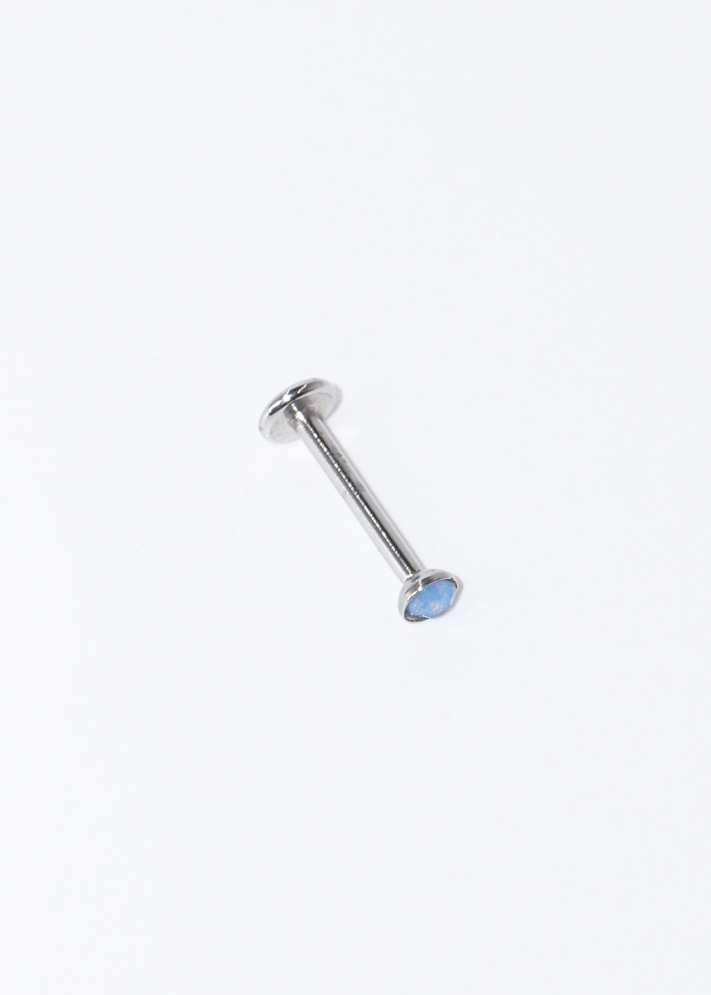 Piercing labret con ópalo acero quirúrgico
