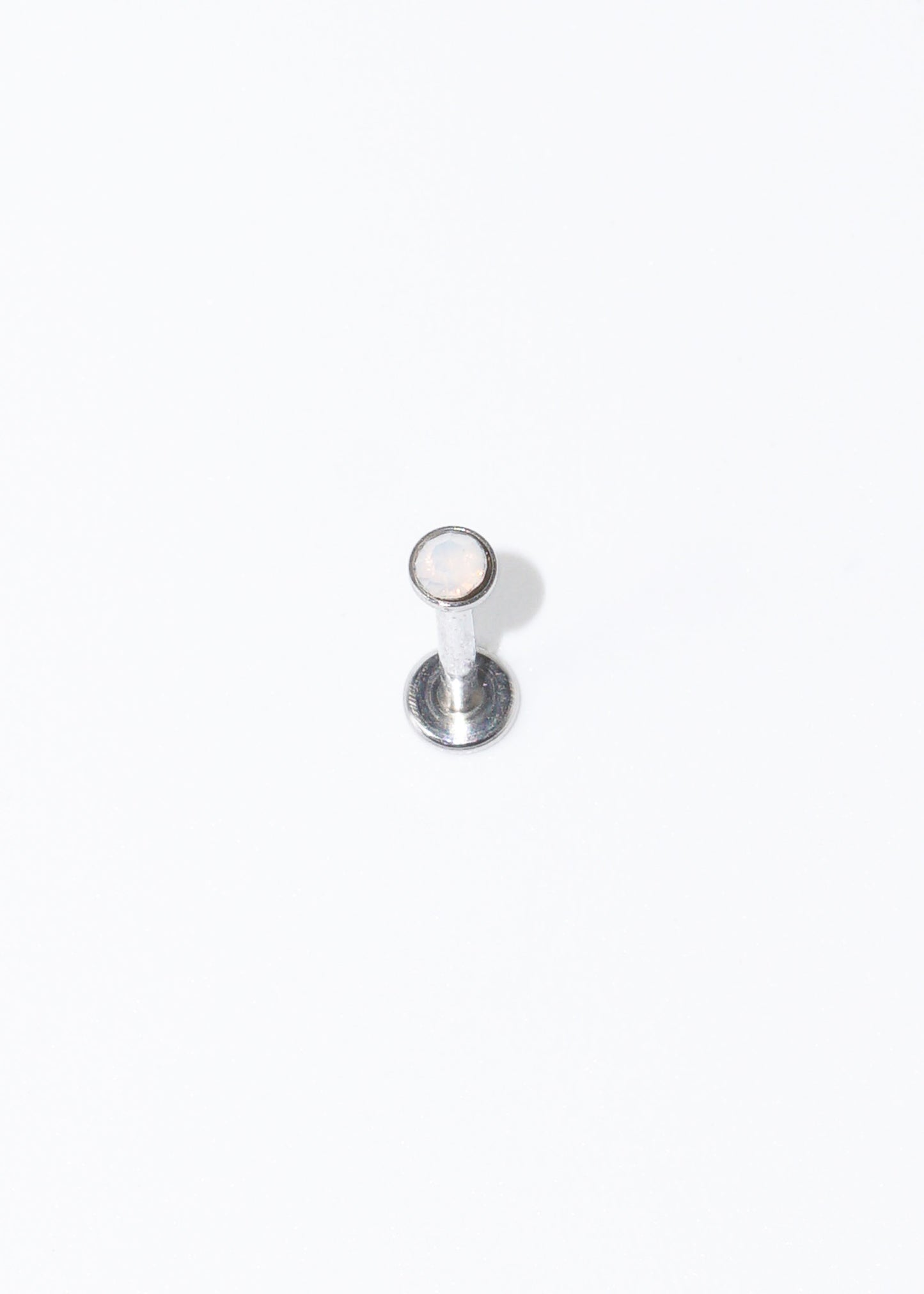 Piercing labret con ópalo acero quirúrgico