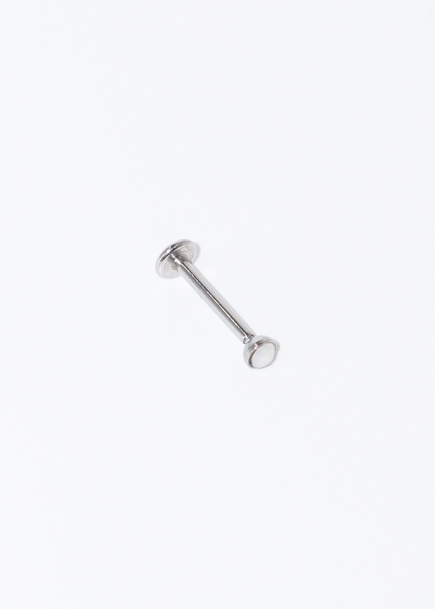Piercing labret con ópalo acero quirúrgico