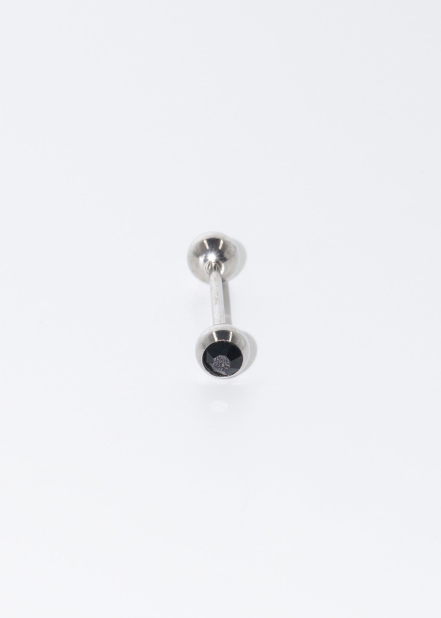 Piercing de lengua con brillo acero quirúrgico