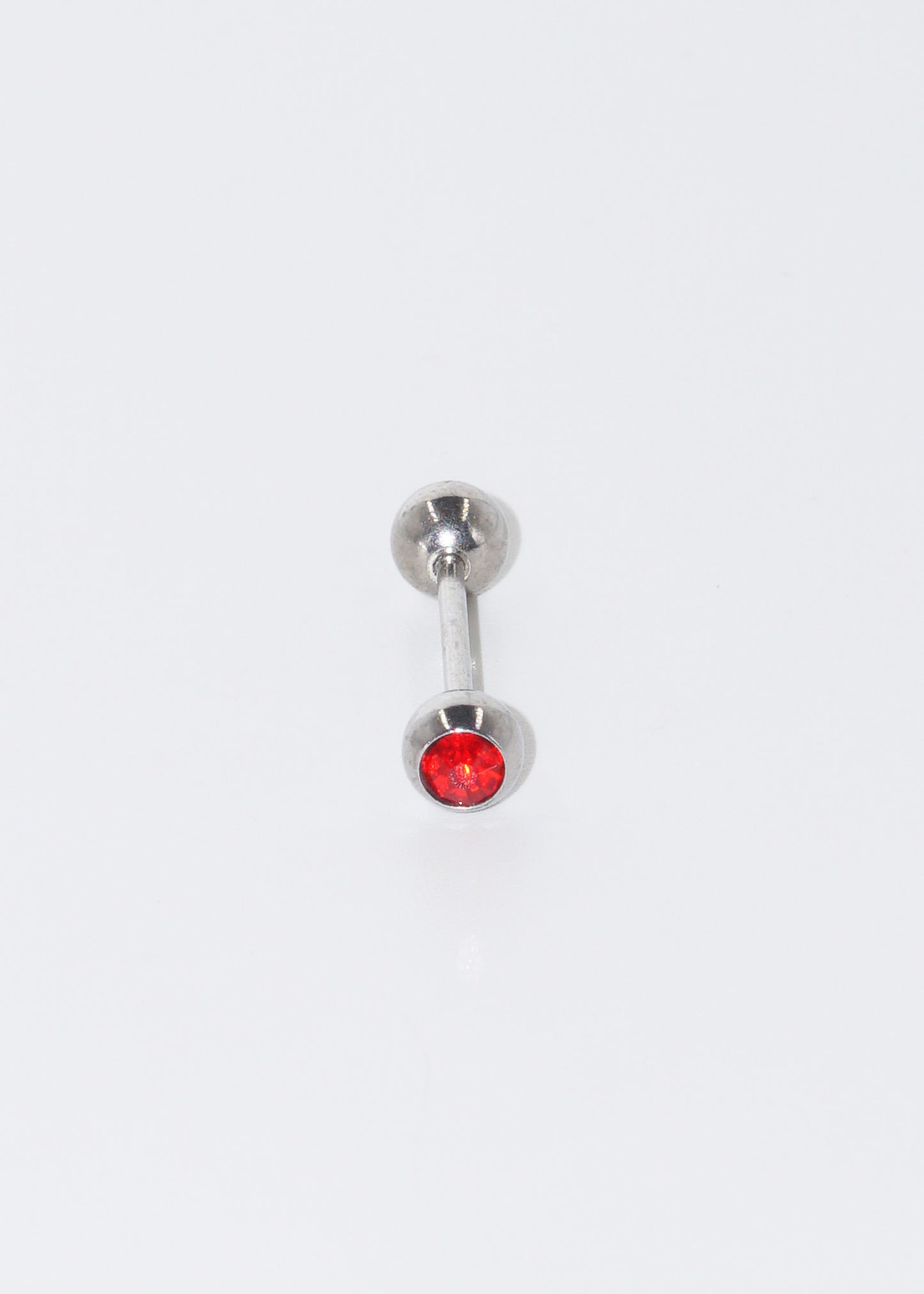Piercing de lengua con brillo acero quirúrgico