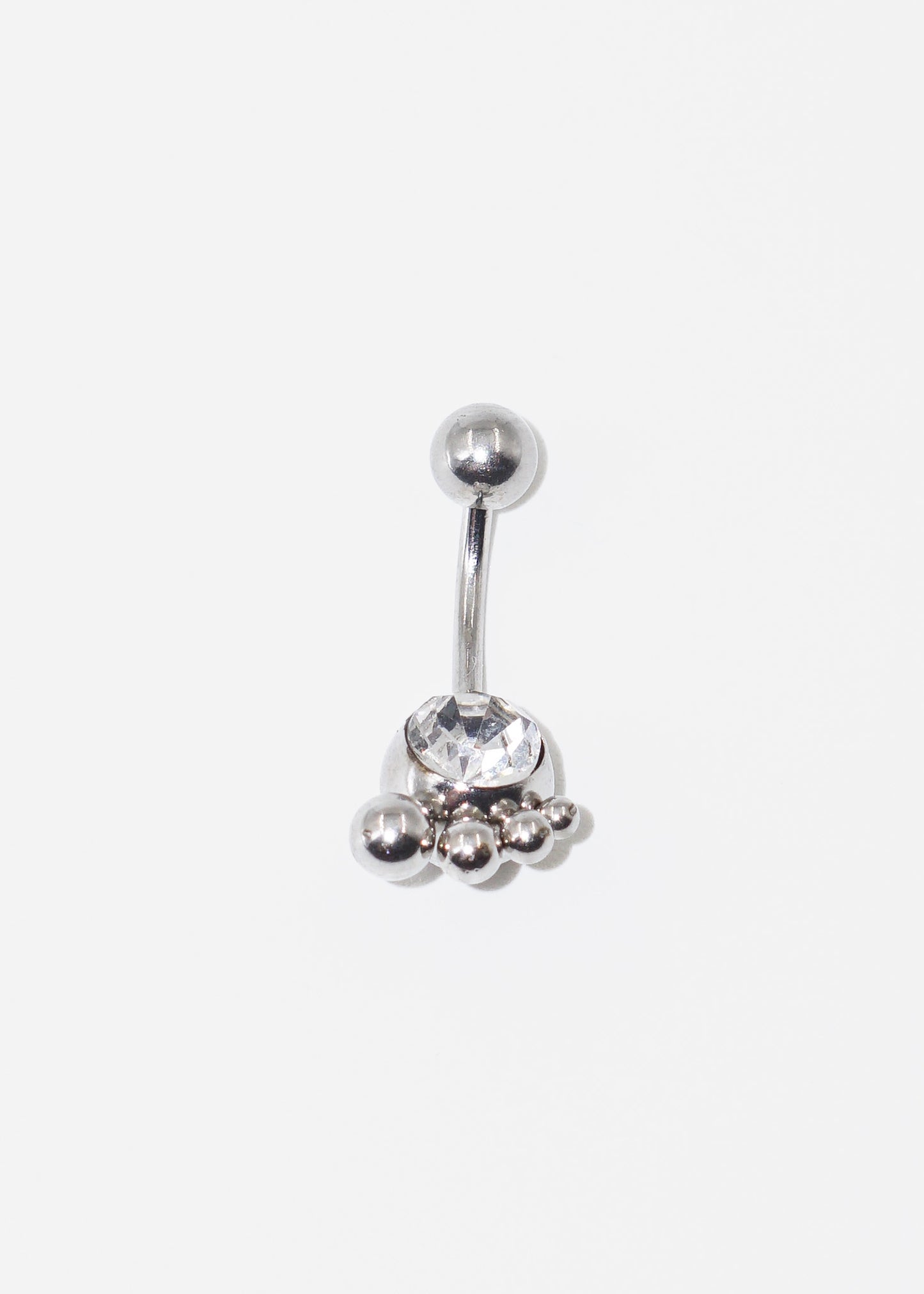 Piercing para ombligo 3 esferas acero quirúrgico
