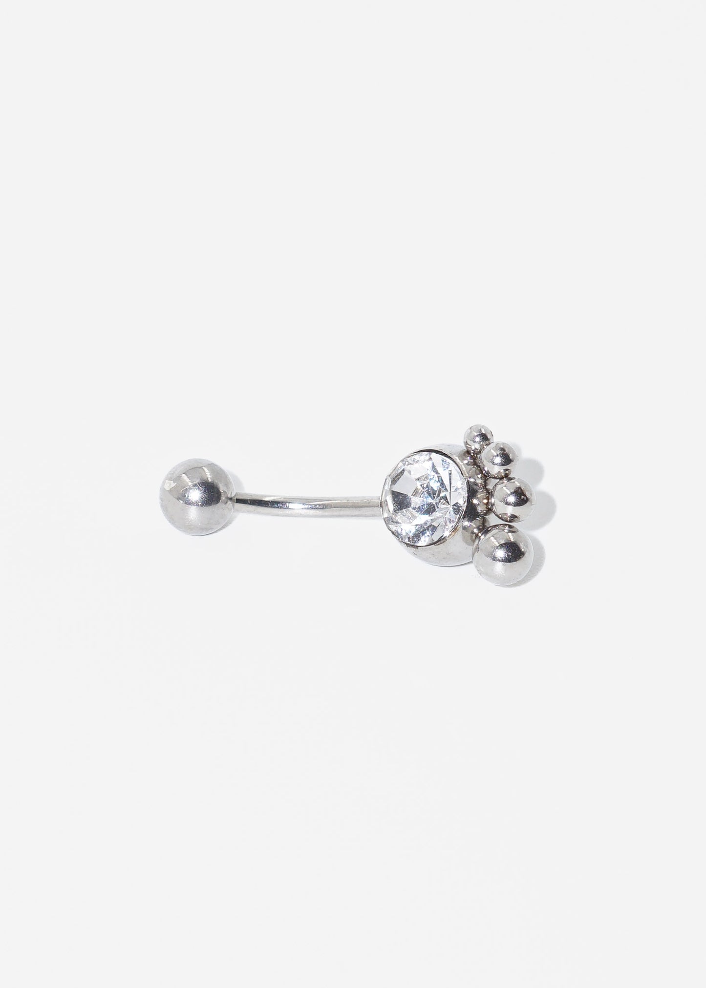 Piercing para ombligo 3 esferas acero quirúrgico