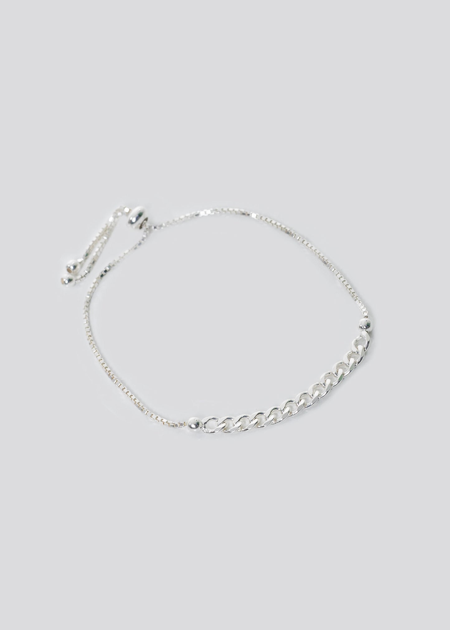 Pulsera ajustable eslabones plata 925