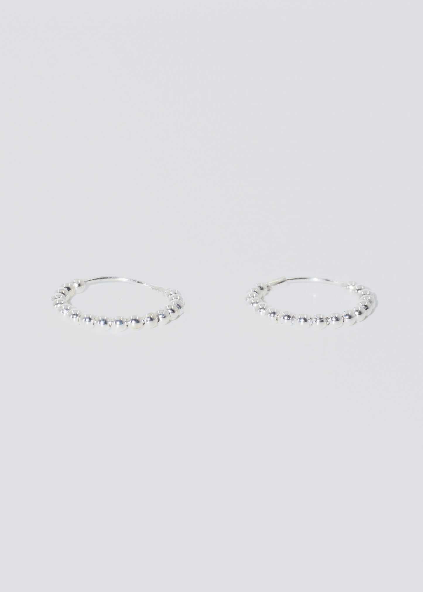 Caravanas aros con esferas 20mm plata 925