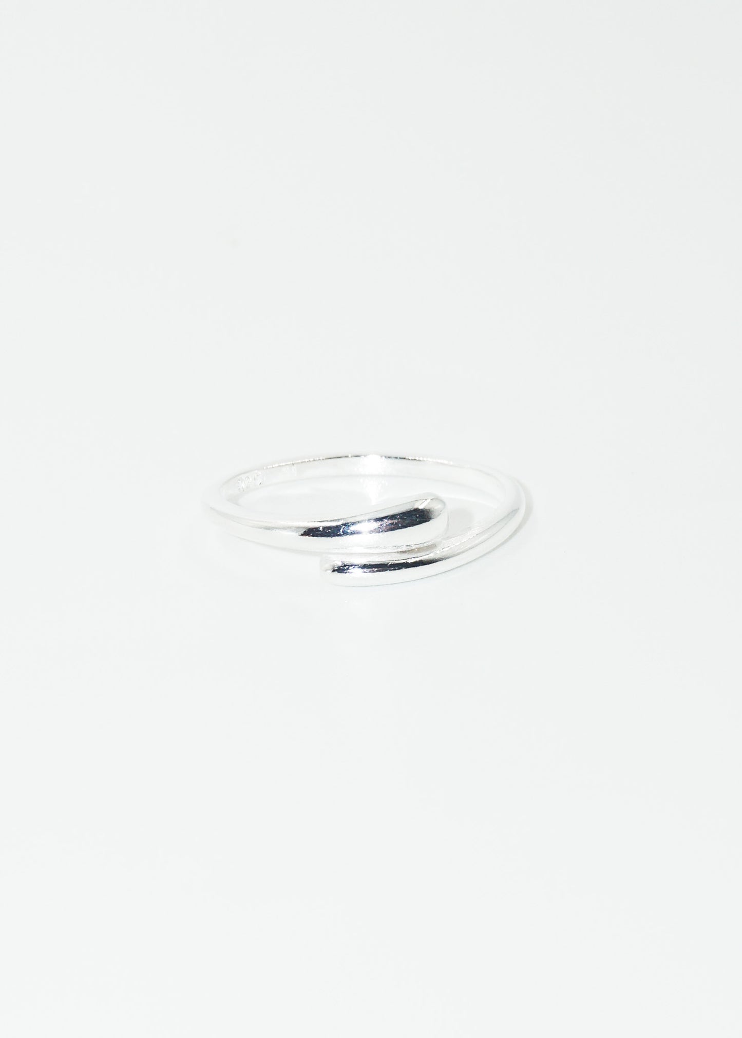 Anillo liso oval ajustable plata 925