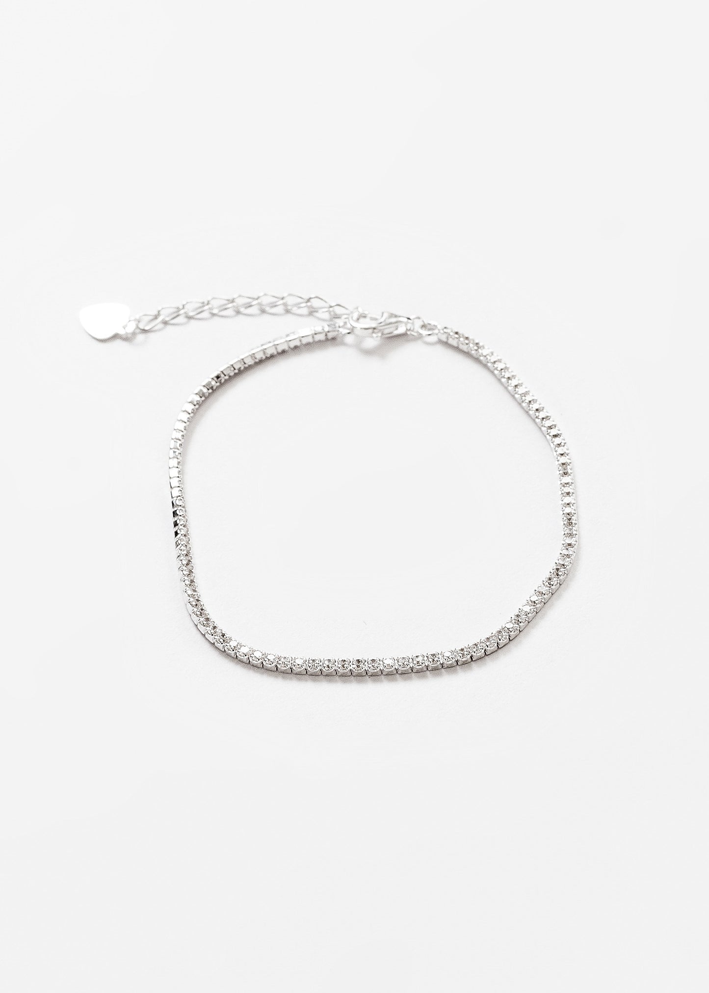 Pulsera tennis zirconias sin fin plata 925