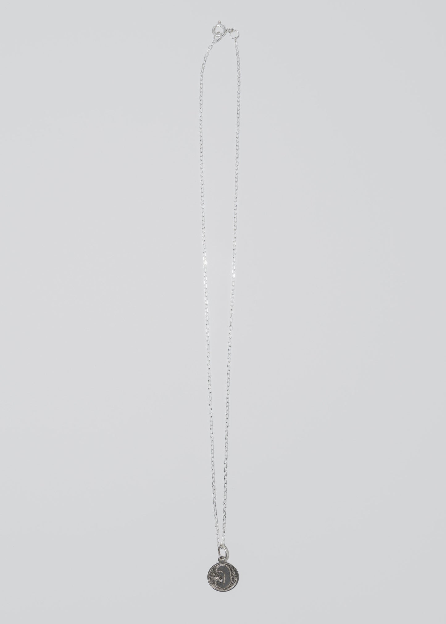 Cadena collar forcet con dije virgen niña plata 925