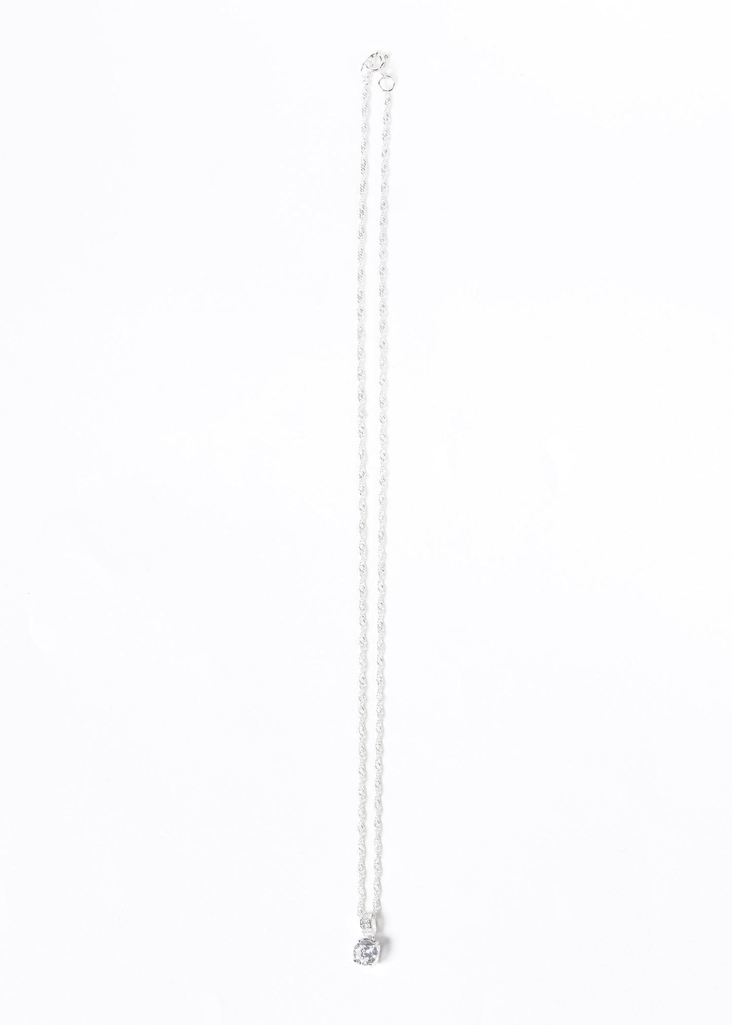 Cadena collar di Majesté zirconias blancas plata 925