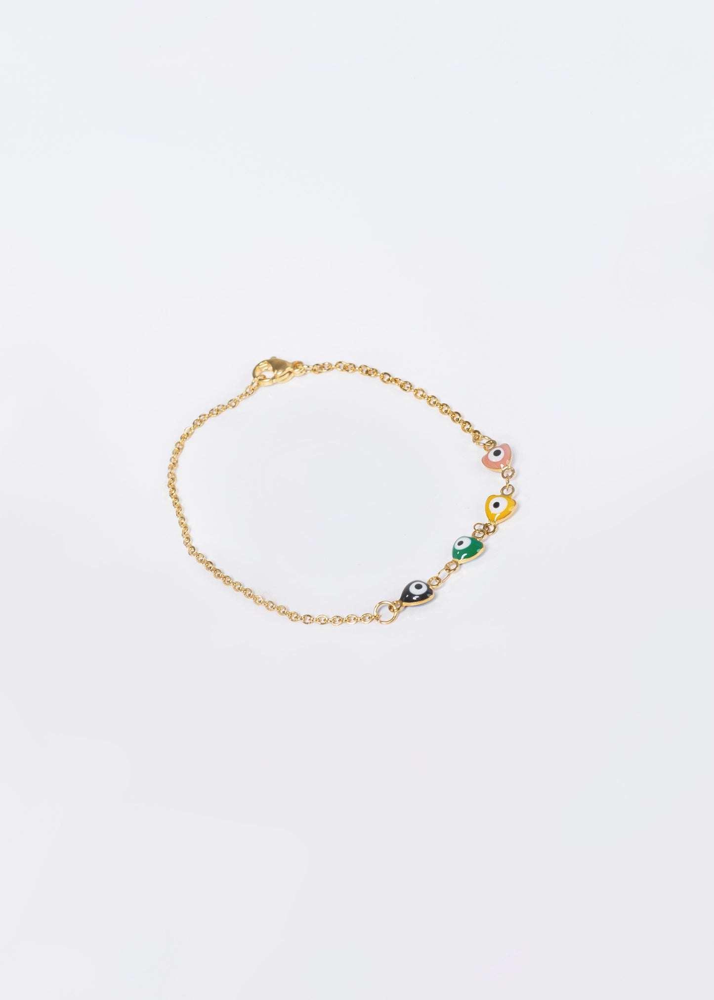 Pulsera fina ojo turco acero quirúrgico