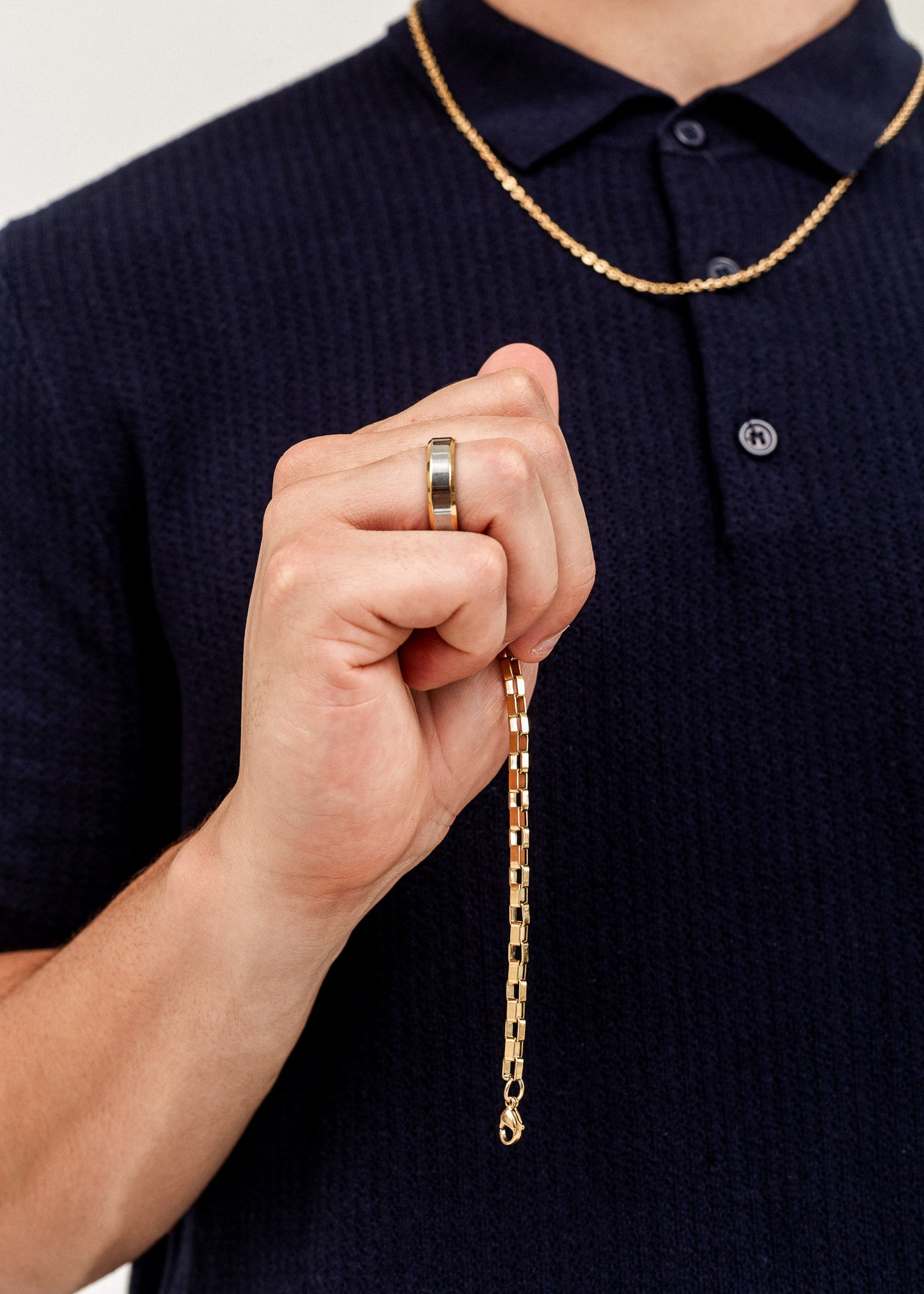 Pulsera box acero quirúrgico