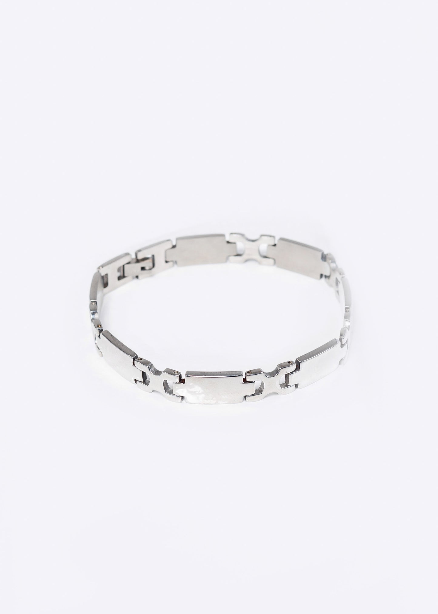 Pulsera malla X acero quirúrgico