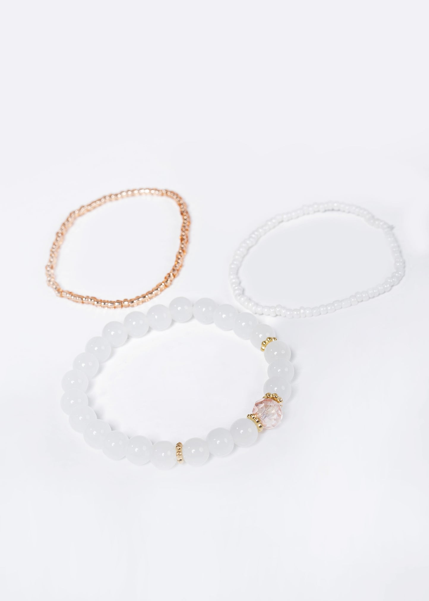 Set x3 pulseras mostacillas