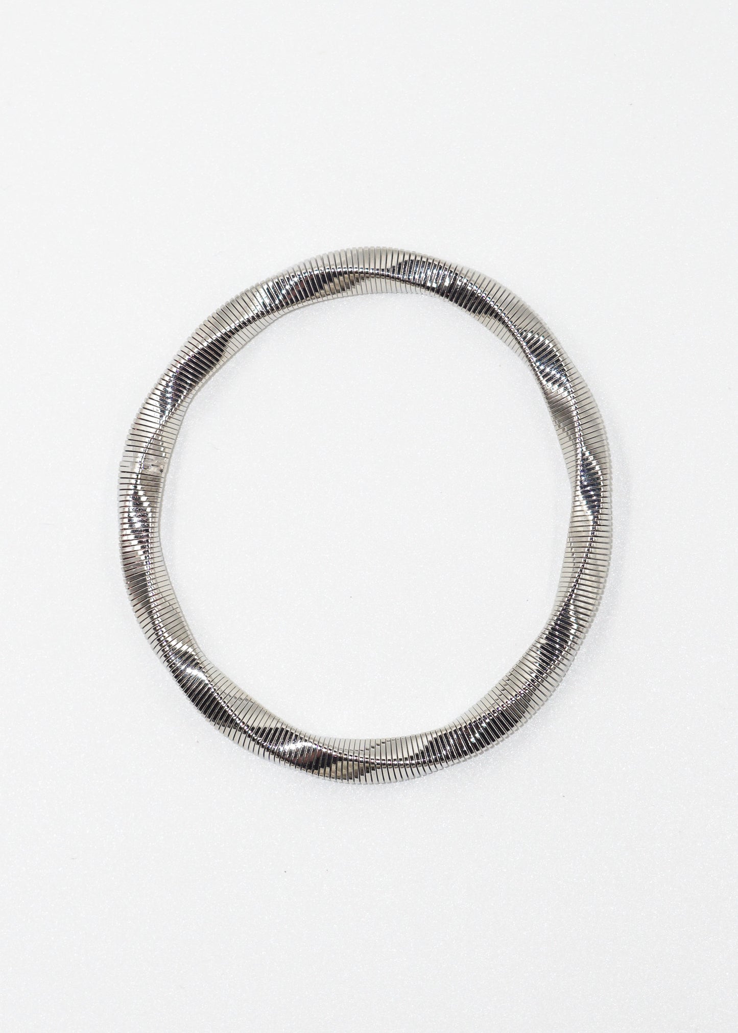 Pulsera esclava ondulada elastizada acero quirúrgico