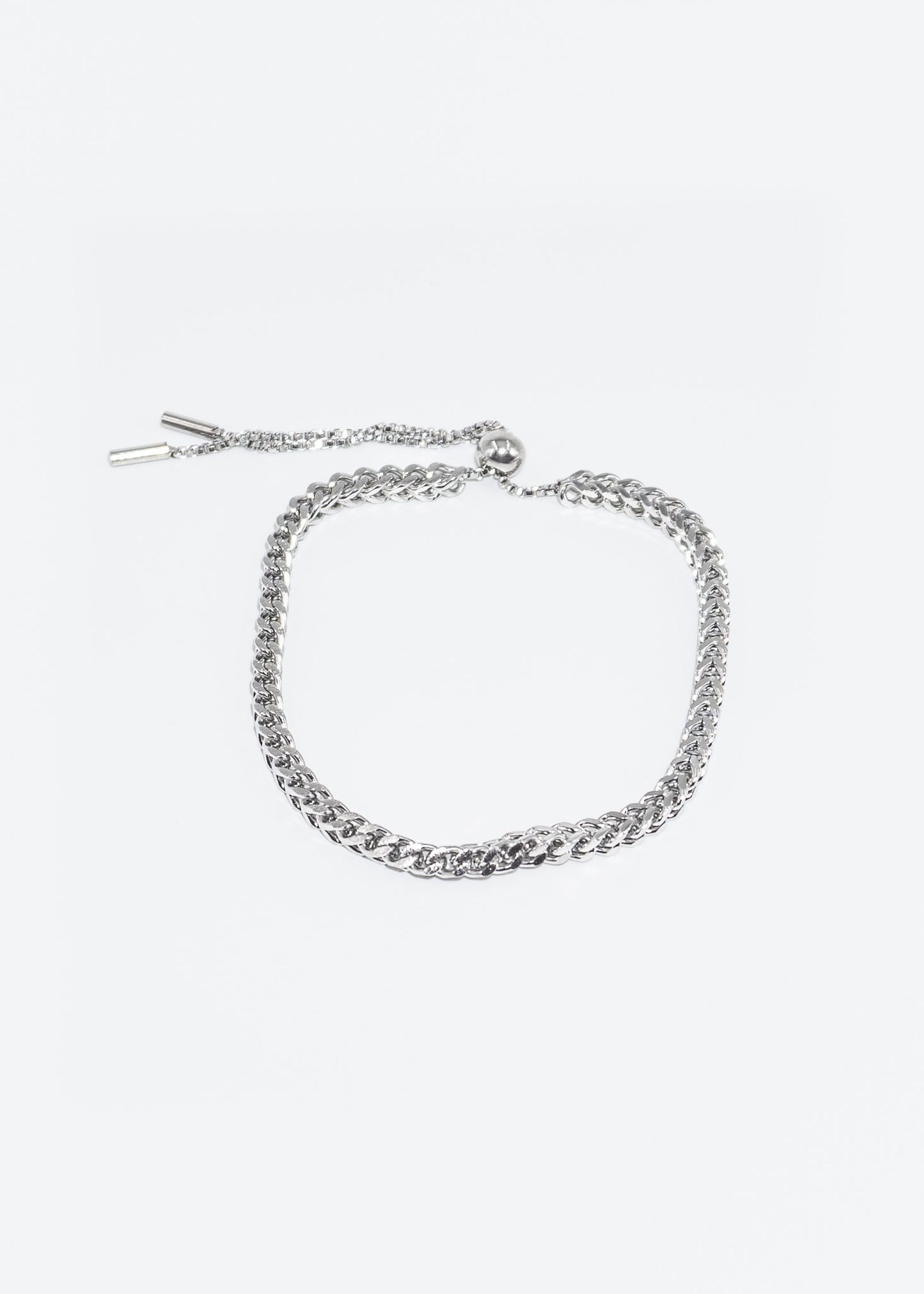 Pulsera ajustable doble eslabón acero quirúrgico