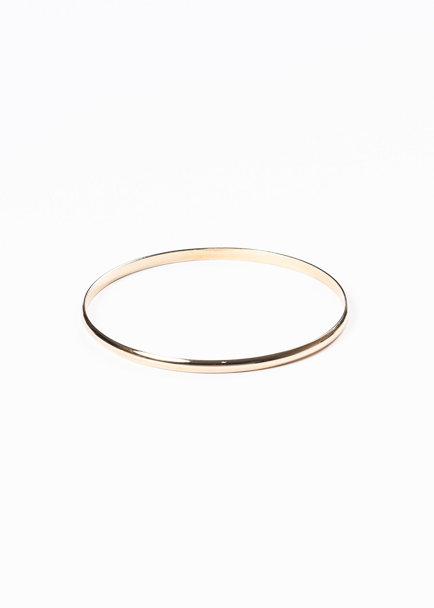 Pulsera esclava bombé 4mm - Acero quirúrgico dorado