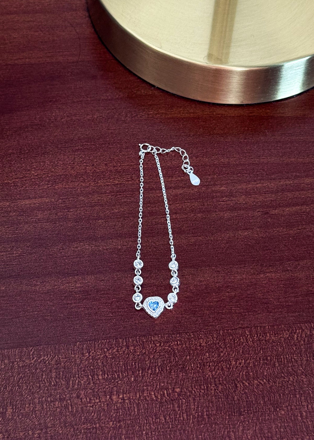 Pulsera promesa zirconia celeste Plata 925 - Serenidad