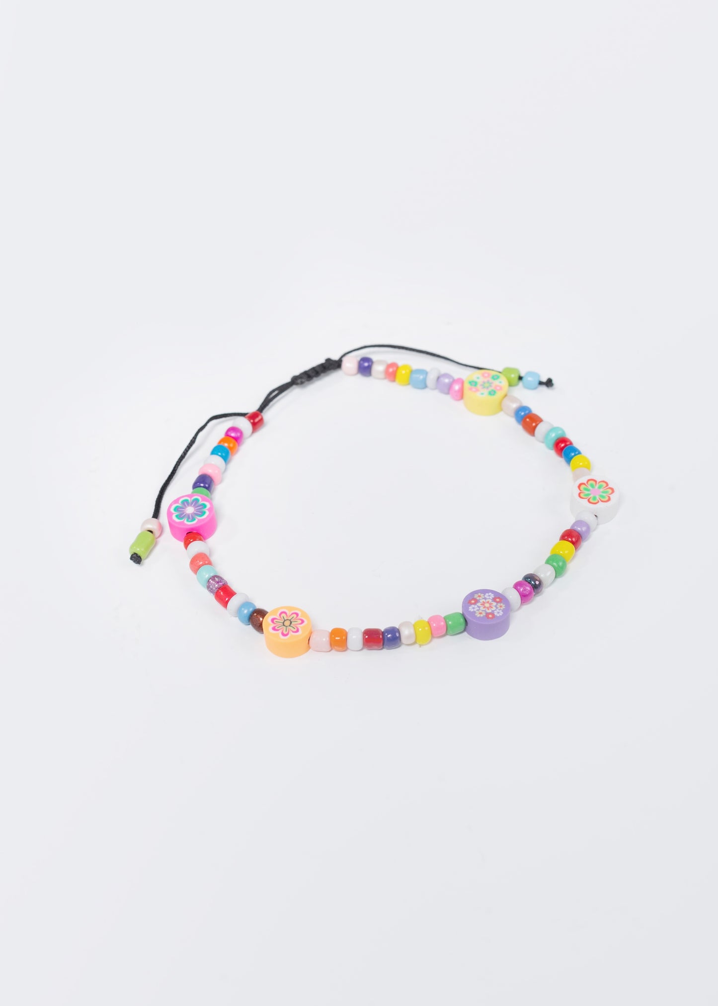 Tobillera mostacilla flores