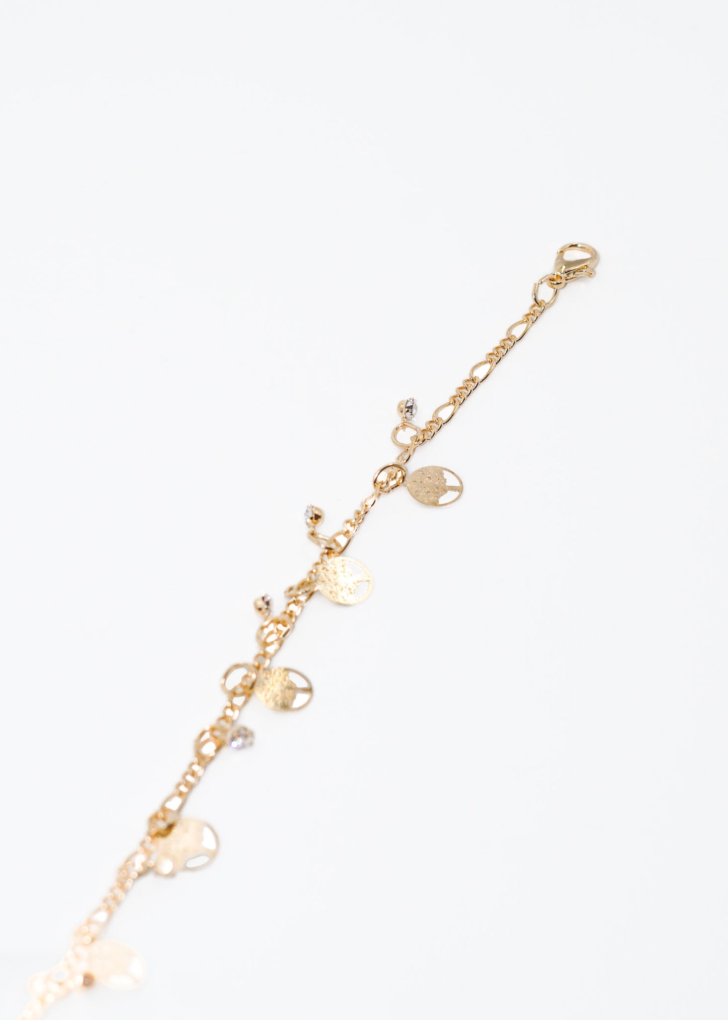 Tobillera árbol de la vida y puntos luz acero quirúrgico