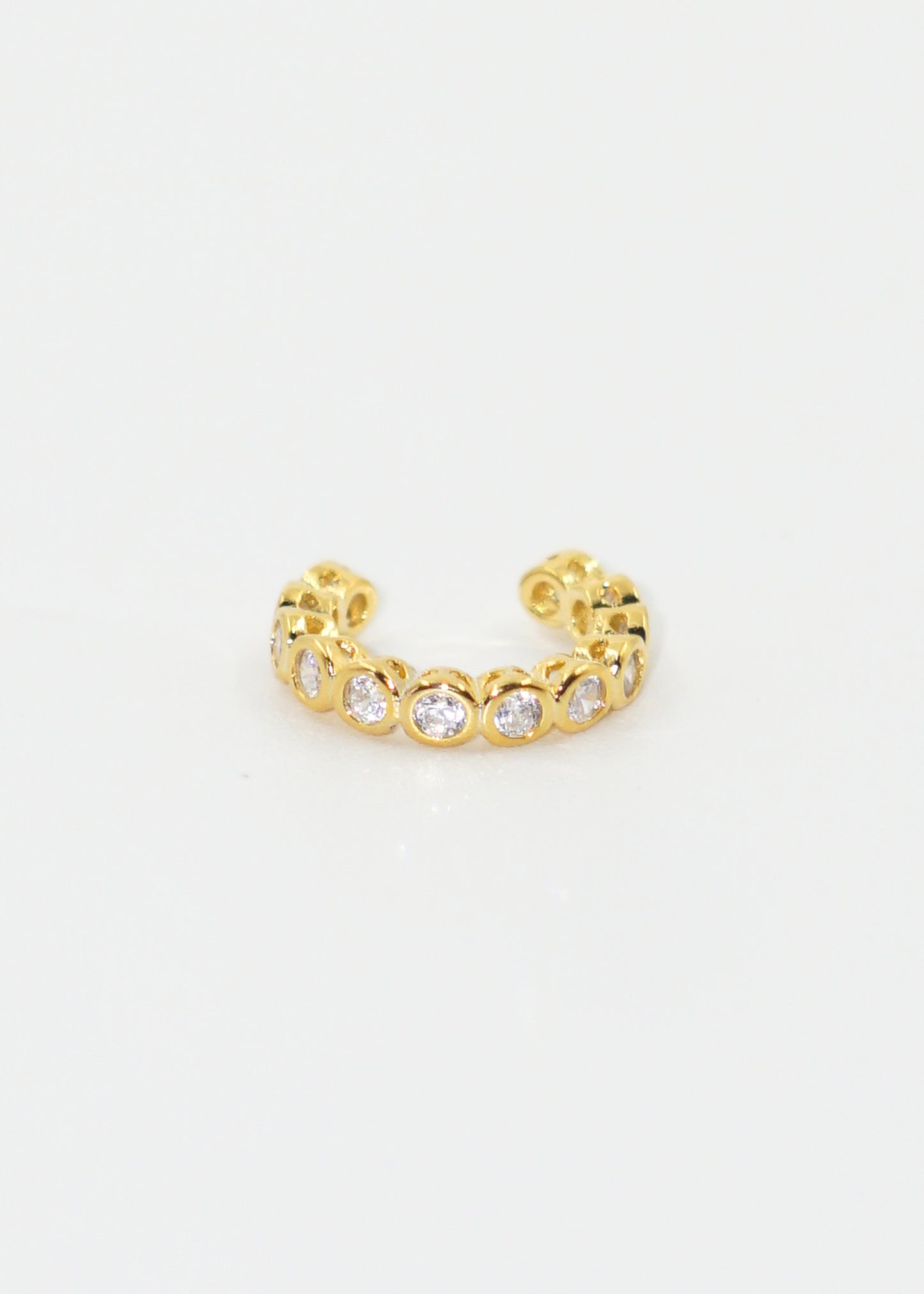 Ear cuff puntos luz dorado