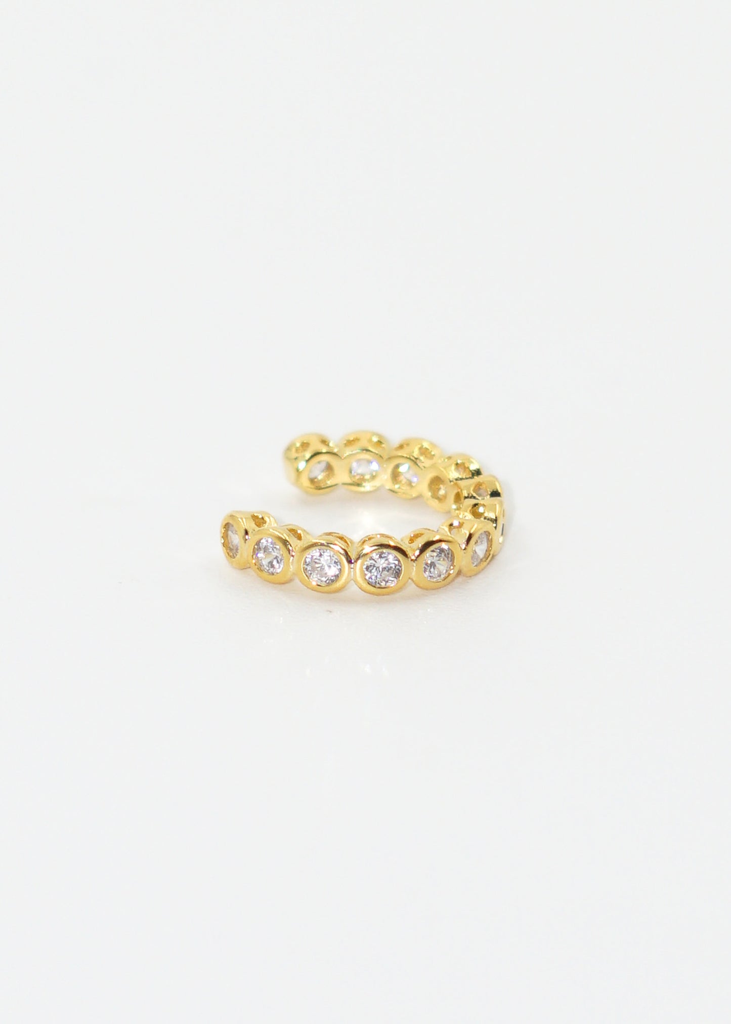 Ear cuff puntos luz dorado