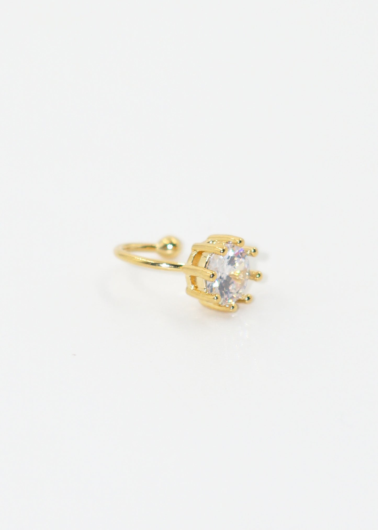 Ear cuff punto luz dorado