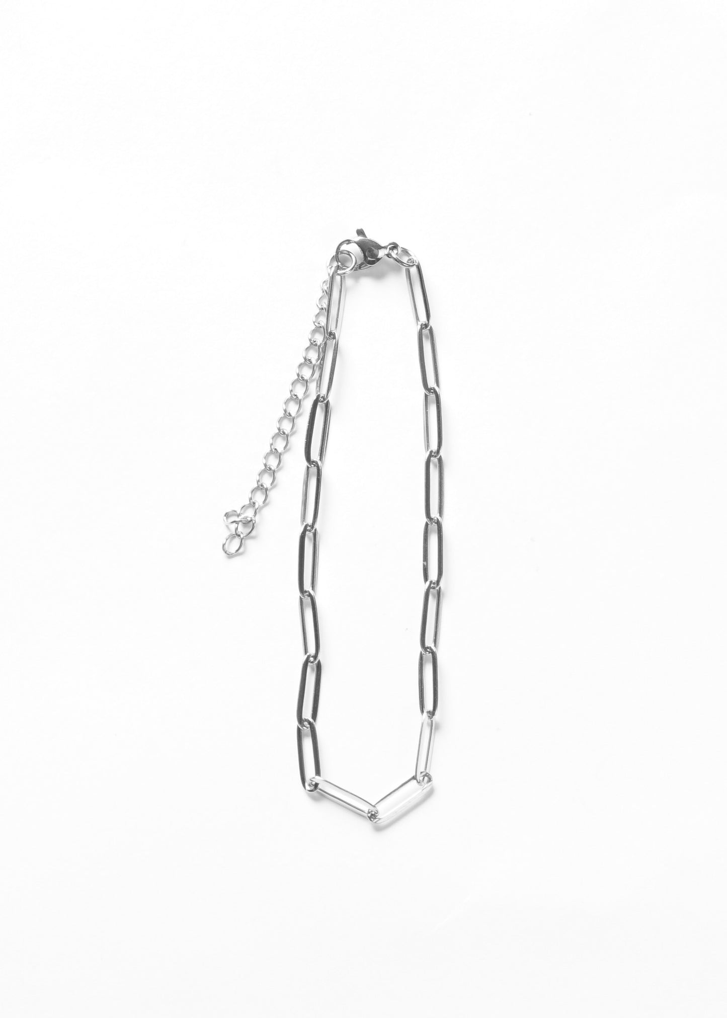 Pulsera forcet ovale acero quirúrgico - Plateado